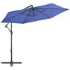 vidaXL Parasol déporté avec mât en aluminium 300 cm Bleu