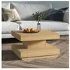 vidaXL Table basse Marron clair 60x60x35 cm MDF
