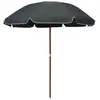 vidaXL - Parasol - met - stalen - paal - 240 - cm - antracietkleurig