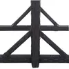 vidaXL Table de jardin Noir 110x53x72 cm Verre et résine tressée
