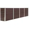 vidaXL Jardinière 320x40x77 cm Acier galvanisé Marron