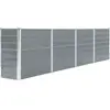 vidaXL Jardinière 320x40x77 cm Acier galvanisé Gris
