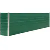 vidaXL Jardinière 320x40x77 cm Acier galvanisé Vert