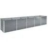 vidaXL Lit surélevé de jardin Acier galvanisé 400x80x45 cm Gris