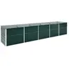 vidaXL Lit surélevé de jardin Acier galvanisé 400x80x45 cm Vert
