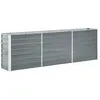 vidaXL Lit surélevé de jardin Acier galvanisé 240x40x77 cm Gris