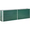 vidaXL Lit surélevé de jardin Acier galvanisé 240x40x77 cm Vert