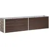 vidaXL Lit surélevé de jardin Acier galvanisé 240x40x45 cm Marron