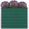 vidaXL Jardinière 100 x 100 x 77 cm Acier galvanisé Vert
