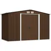 vidaXL Abri de stockage pour jardin Marron 257x205x178 cm Acier