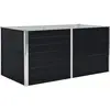 vidaXL Jardinière 160 x 80 x 45 cm Acier galvanisé Anthracite