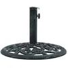 vidaXL Socle de parasol Vert 9 kg 40 cm Fonte