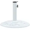 vidaXL Socle de parasol Blanc 9 kg 40 cm Fonte