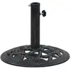 vidaXL Socle de parasol Noir et bronze 9 kg 40 cm Fonte