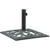 vidaXL Socle de parasol Vert 12 kg 49 cm Fonte