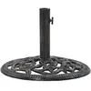 vidaXL Socle de parasol Bronze 12 kg 48 cm Fonte