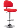 vidaXL Tabouret de bar Rouge Similicuir