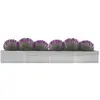 vidaXL Lit surélevé de jardin Acier galvanisé 600x80x45 cm Gris