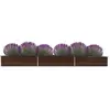 vidaXL Lit surélevé de jardin Acier galvanisé 480x80x45 cm Marron