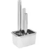 vidaXL Fontaine de jardin Argenté 48x34x88 cm Acier inoxydable