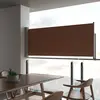 vidaXL Auvent latéral rétractable de patio 100x300 cm Marron