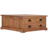 vidaXL Table basse 68x68x30 cm Bois de teck solide