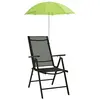 vidaXL Parasols de chaise de camping 2 pcs Vert 105 cm