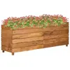 vidaXL Lit surélevé 150x40x55 cm bois de teck recyclé et acier