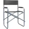 vidaXL Chaises de metteur en scène 2 pcs Acier Gris