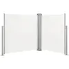vidaXL Auvent latéral rétractable Crème 140 x 600 cm
