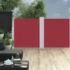 vidaXL Auvent latéral rétractable Rouge 120 x 600 cm