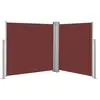 vidaXL Auvent latéral rétractable Marron 100 x 600 cm