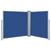 vidaXL Auvent latéral rétractable Bleu 100 x 600 cm