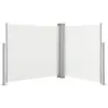 vidaXL Auvent latéral rétractable Crème 120 x 600 cm