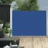 vidaXL - Tuinscherm - uittrekbaar - 120x500 - cm - blauw