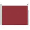 Auvent latéral rétractable de patio 120x500 cm Rouge vidaXL