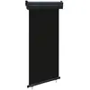 vidaXL Auvent latéral de balcon 105x250 cm noir