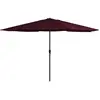 vidaXL Vidaxl Parasol D'extérieur Avec Mât En Métal 390 Cm Rouge Bordeaux