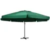 Parasol d'extérieur avec mât en aluminium 600 cm Vert Vidaxl Vert