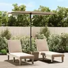 Parasol d'extérieur avec mât en aluminium 2x1,5 m Taupe Vidaxl Taupe