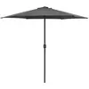 vidaXL Parasol d'extérieur et mât en aluminium 270x246 cm Anthracite