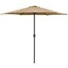 vidaXL Parasol d'extérieur et mât en aluminium 270x246 cm Taupe
