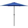 vidaXL Parasol d'extérieur et mât en aluminium 270x246 cm Bleu azuré