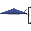 vidaXL Parasol mural avec mât métallique 300 cm Bleu