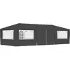 vidaXL Tente de réception et parois latérales 4x9 m Anthracite 90 g/m²