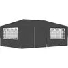 vidaXL Tente de réception et parois latérales 4x6 m Anthracite 90 g/m²