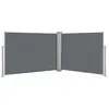 vidaXL Auvent latéral rétractable Anthracite 100 x 1000 cm