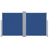 vidaXL Auvent latéral rétractable Bleu 160 x 600 cm