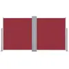 vidaXL Auvent latéral rétractable 170 x 600 cm Rouge