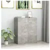 vidaXL Buffet Gris béton 60 x 30 x 75 cm Aggloméré